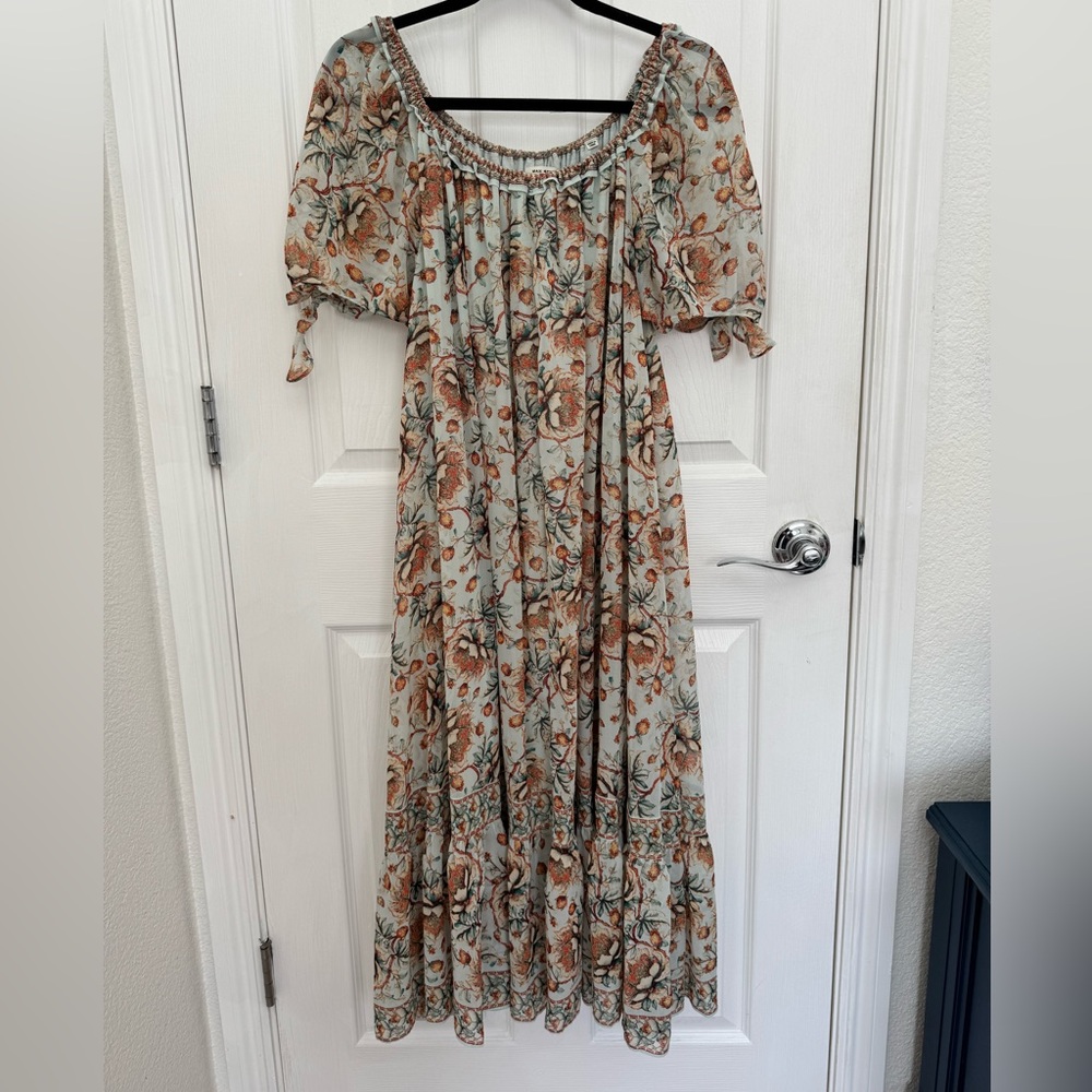 Max Studios Floral Print Maxi Dress